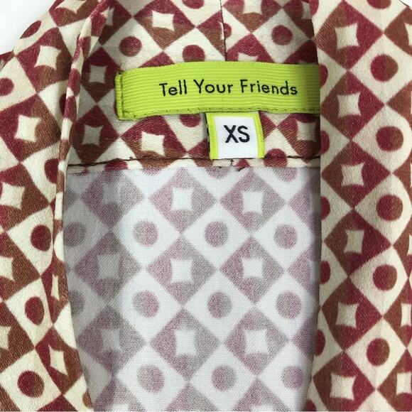 TELL YOUR FRIENDS Kimono Sz XS Versatile Oversize Wide Sleeve Luxury Boho Fairy - Picture 14 of 16